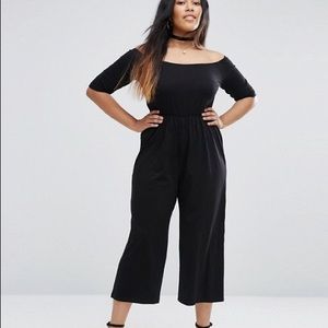 😍 ASOS Curve Bardot Wide-leg Jumpsuit 😍